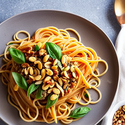 Pasta with Roasted Nuts