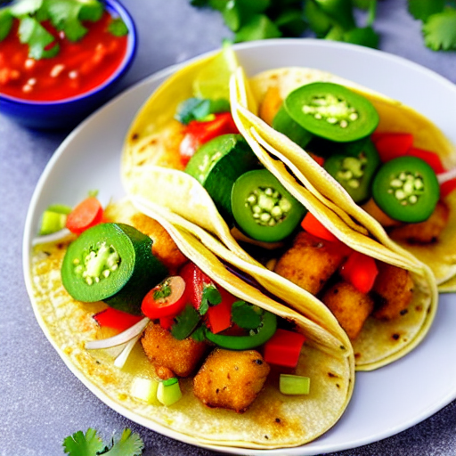 Crispy Fish and Vegetable Tacos