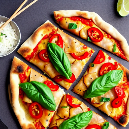 Vegan Jiaozi Pizza