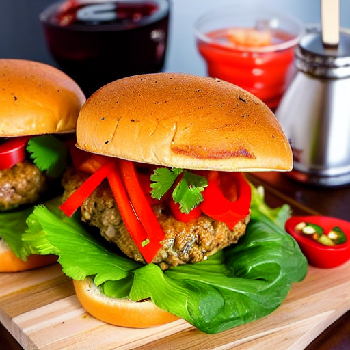 Keto Tom Yum Burger
