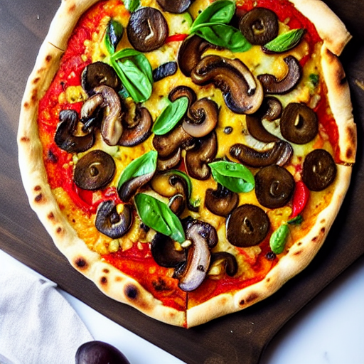 Mushroom Chettinad Pizza