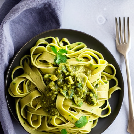 Salsa Verde Fettuccine