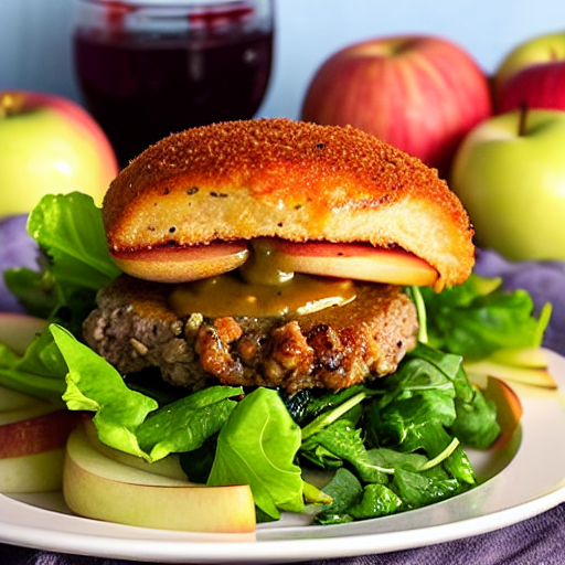 Pork and Apple Burger