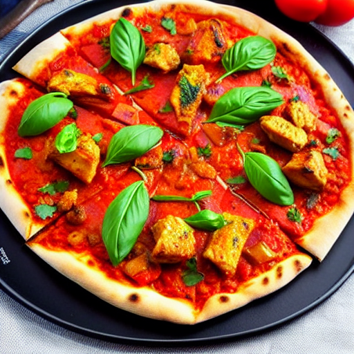 Kadai Chicken Pizza