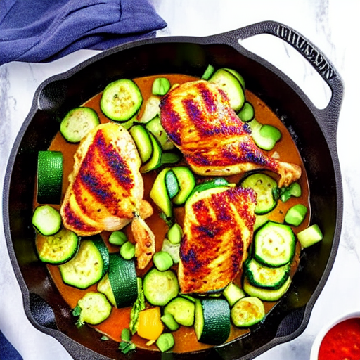 Chicken and Zucchini Skillet
