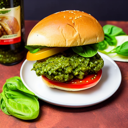 Hamburger di Pollo al Pesto