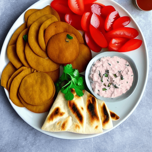 Pita Bread with Dips