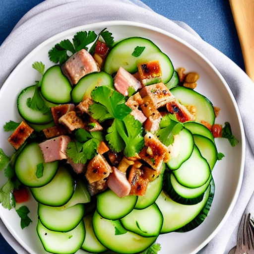 Pork and Cucumber Salad