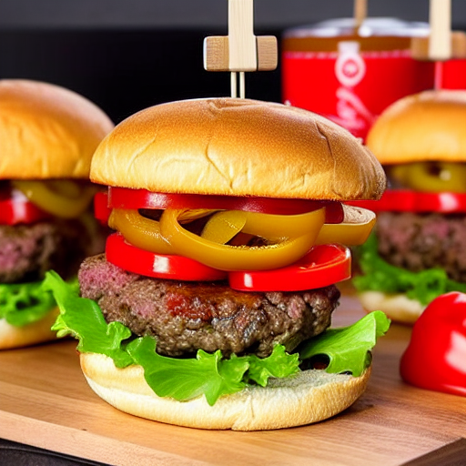 Hamburguesa con Pimientos