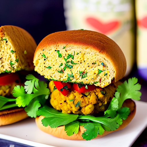 Curried Chickpea Burger