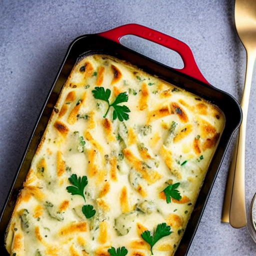 Keto Chicken Alfredo Bake