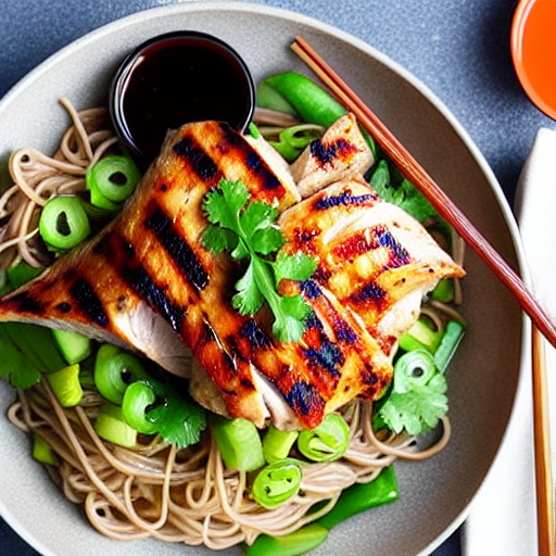 Soba with Grilled Chicken