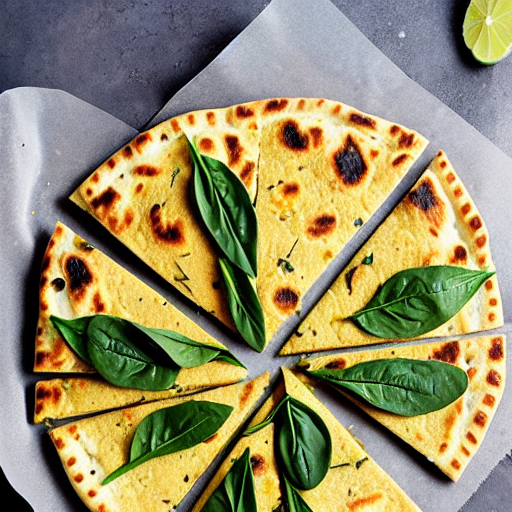 Chickpea and Spinach Flatbread
