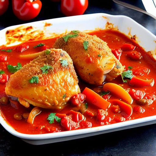 Baked Chicken Cacciatore