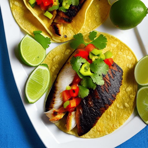 Tacos de Pescado al Cilantro y Limón
