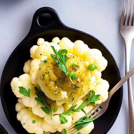 Roasted Garlic Mashed Cauliflower