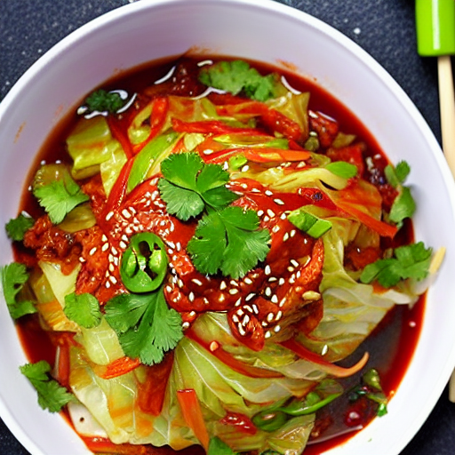 Korean-style Spicy Cabbage