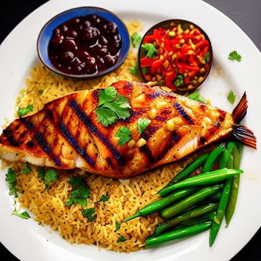 Grilled Fish Sayadiyeh
