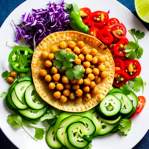 Chickpea Tostada Salad