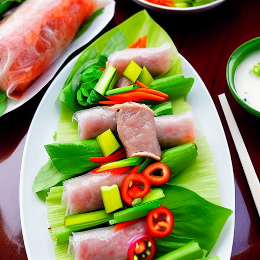 Bánh tráng cuốn thịt heo