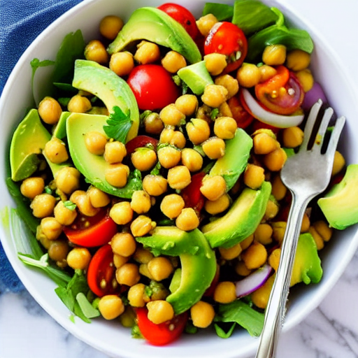 Avocado Chickpea Salad