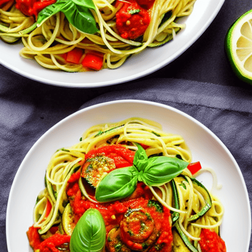 Pasta con le Zucchine e Pomodoro Secchi