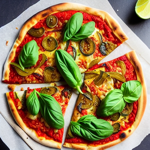 Keto Thai Herb Pizza
