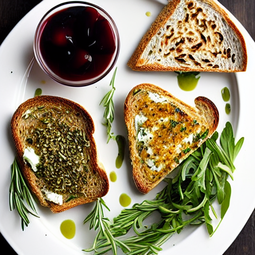 Herbed Goat Cheese Toast