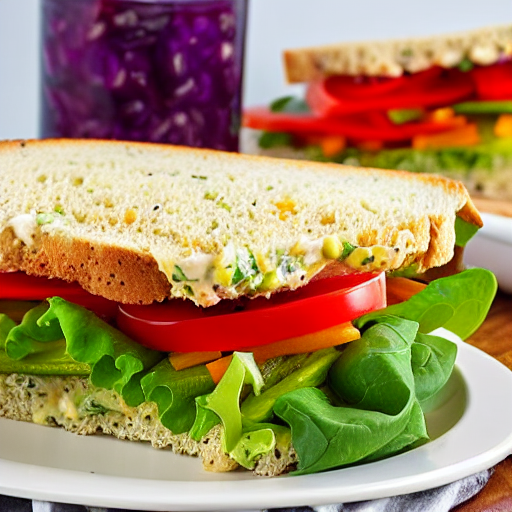 Vegetable Salad Sandwich