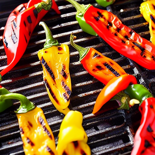 Grilled Thai Peppers