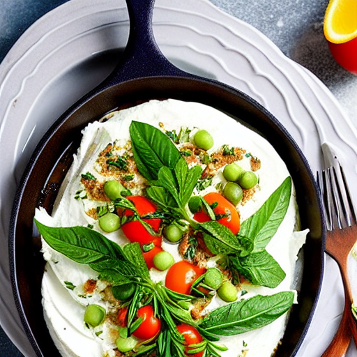 Baked Labneh with Herbs