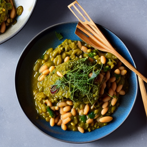 Riso con Fagioli e Alga