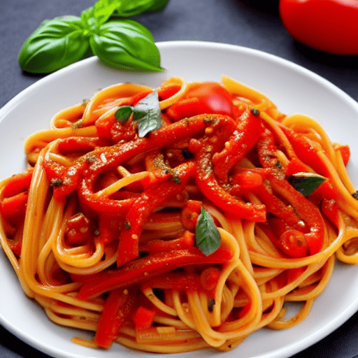 Pasta con i Pomodori e Peperoncino Fresco