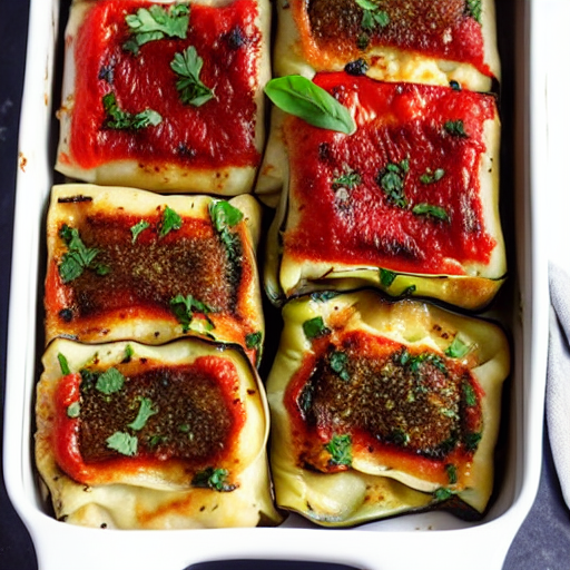 Baked Eggplant Rolls
