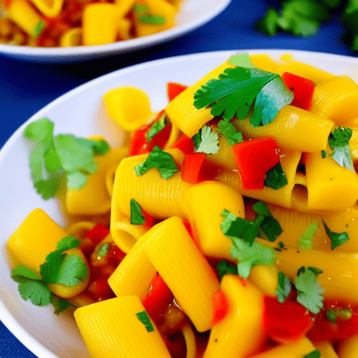 Pasta con Salsa de Mango