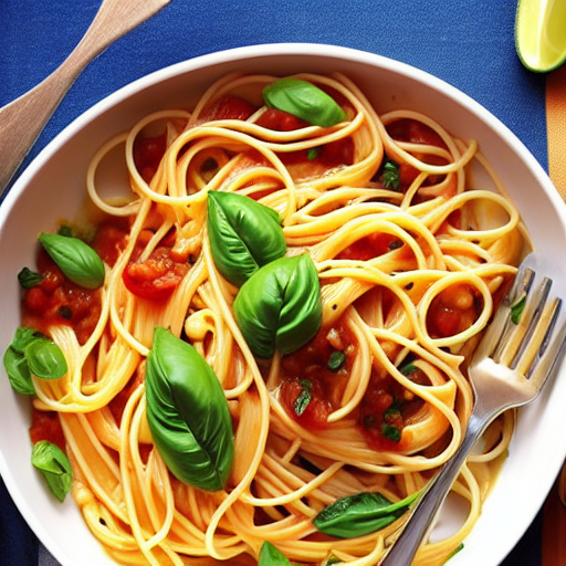 Pasta con Salsa de Yogur