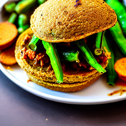 Keto Bhindi Burger