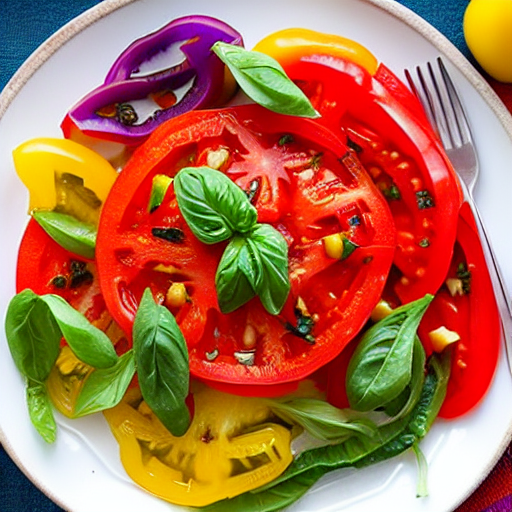 Tomato and Pepper Salad