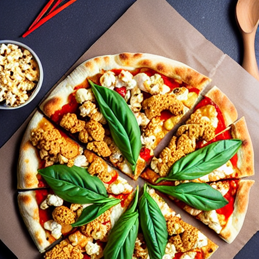 Taiwanese Popcorn Chicken Pizza