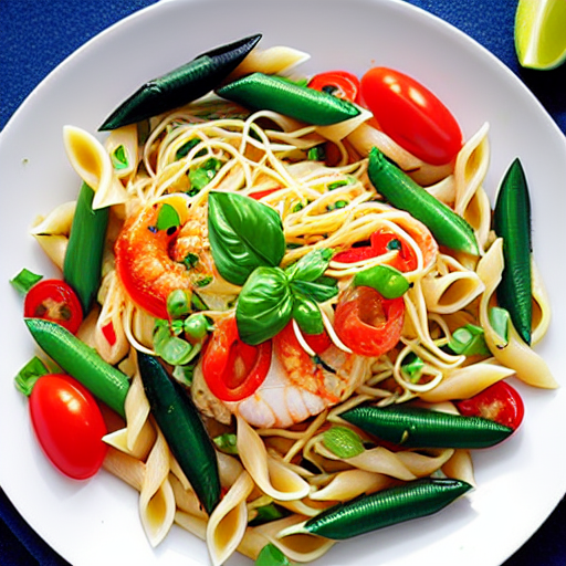 Seafood Pasta Primavera
