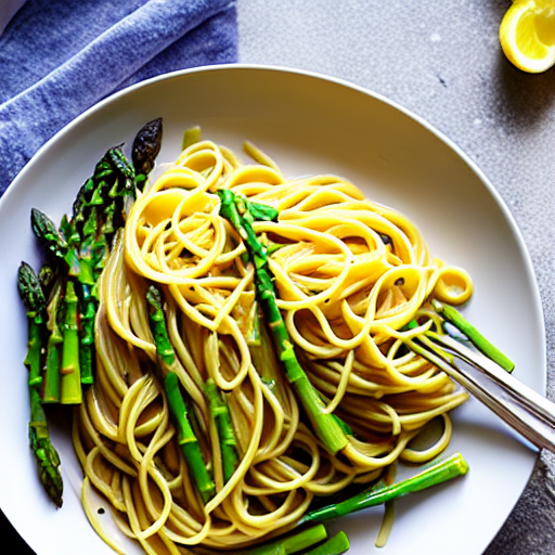 Vegan Lemon Asparagus Pasta