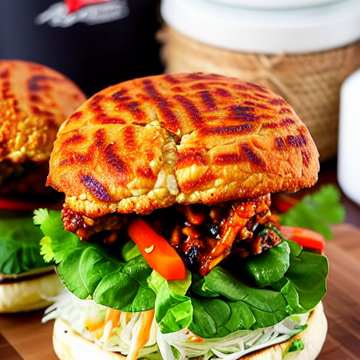 Korean BBQ Cauliflower Burger
