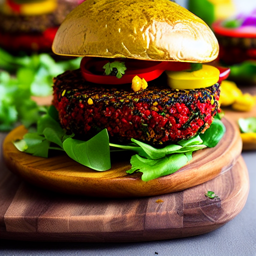 Saffron Quinoa Burger
