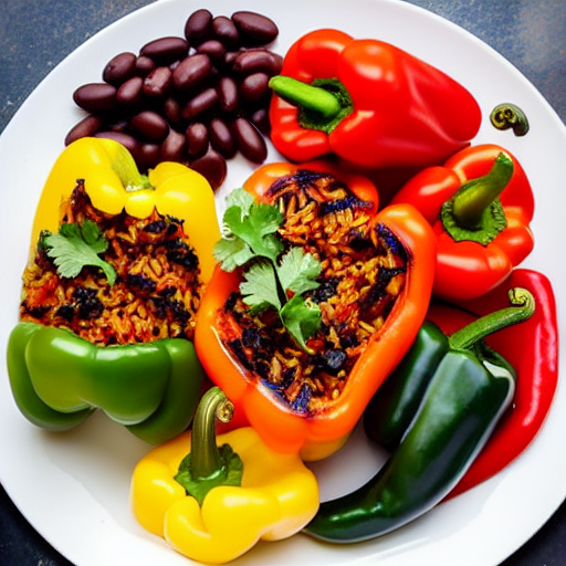 Pimientos Rellenos de Arroz