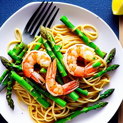 Pasta with Shrimp and Asparagus