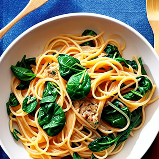 Pasta with Tuna and Spinach