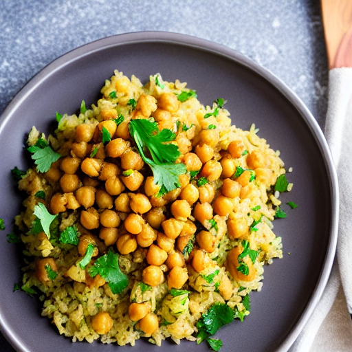 Keto Rice with Chickpeas