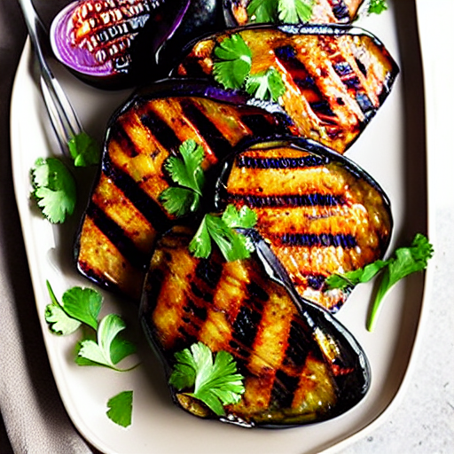 Spicy Grilled Eggplant