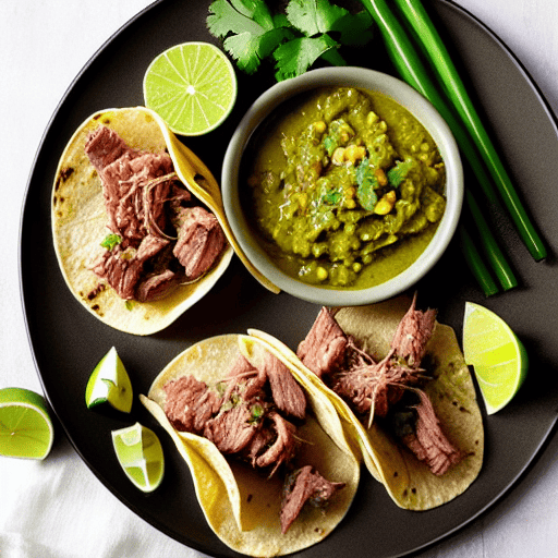 Tacos de Puerco con Salsa Verde