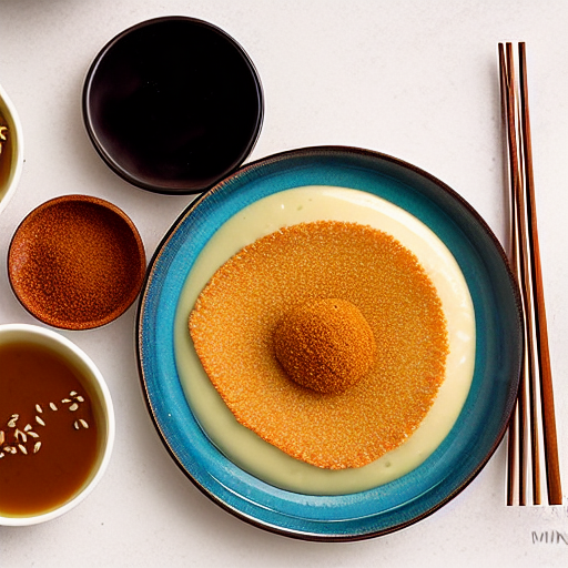 Kuzumochi with Kinako